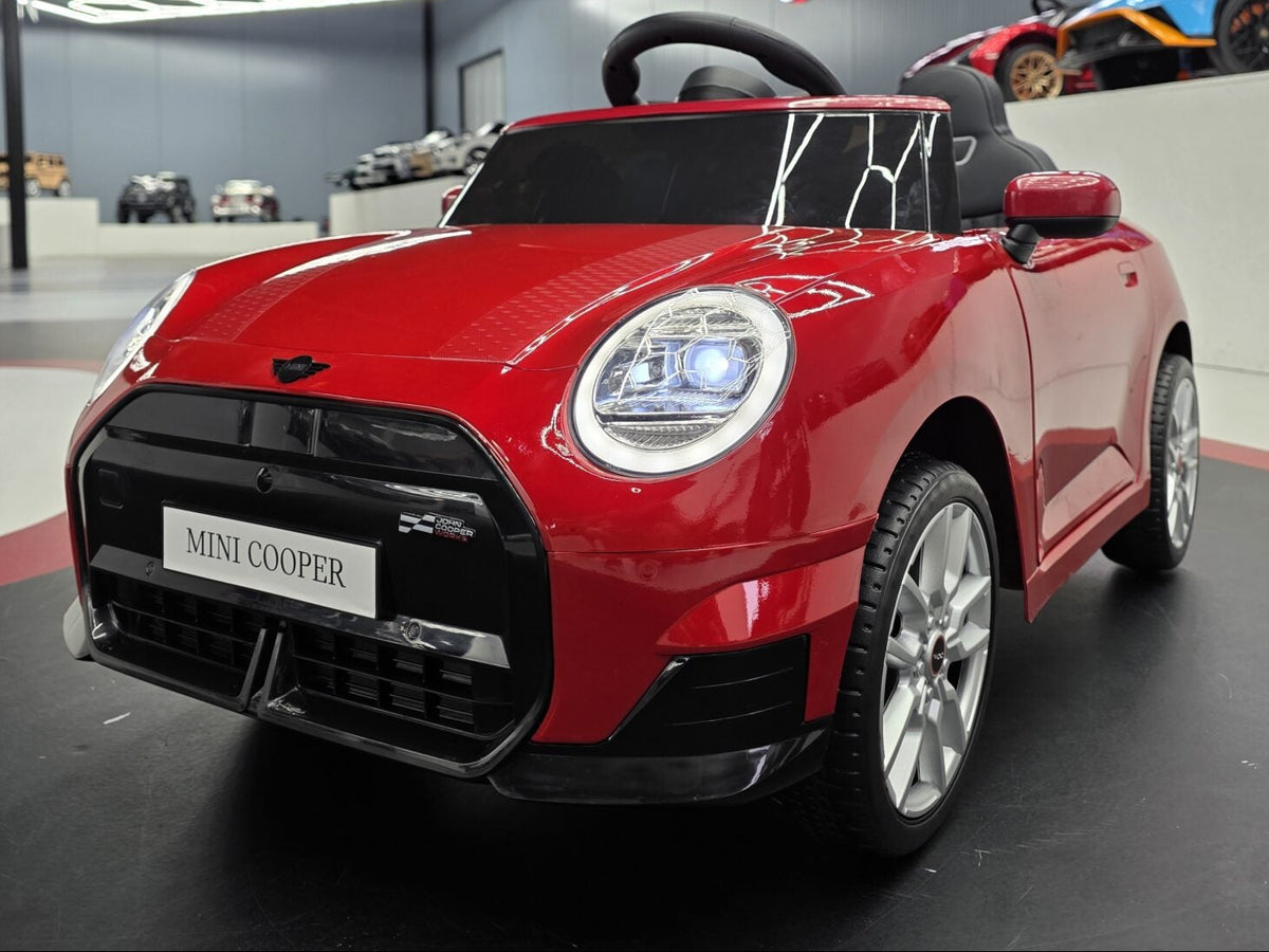 MINI Cooper S 12V elbil för barn – 1 person, metallic röd
