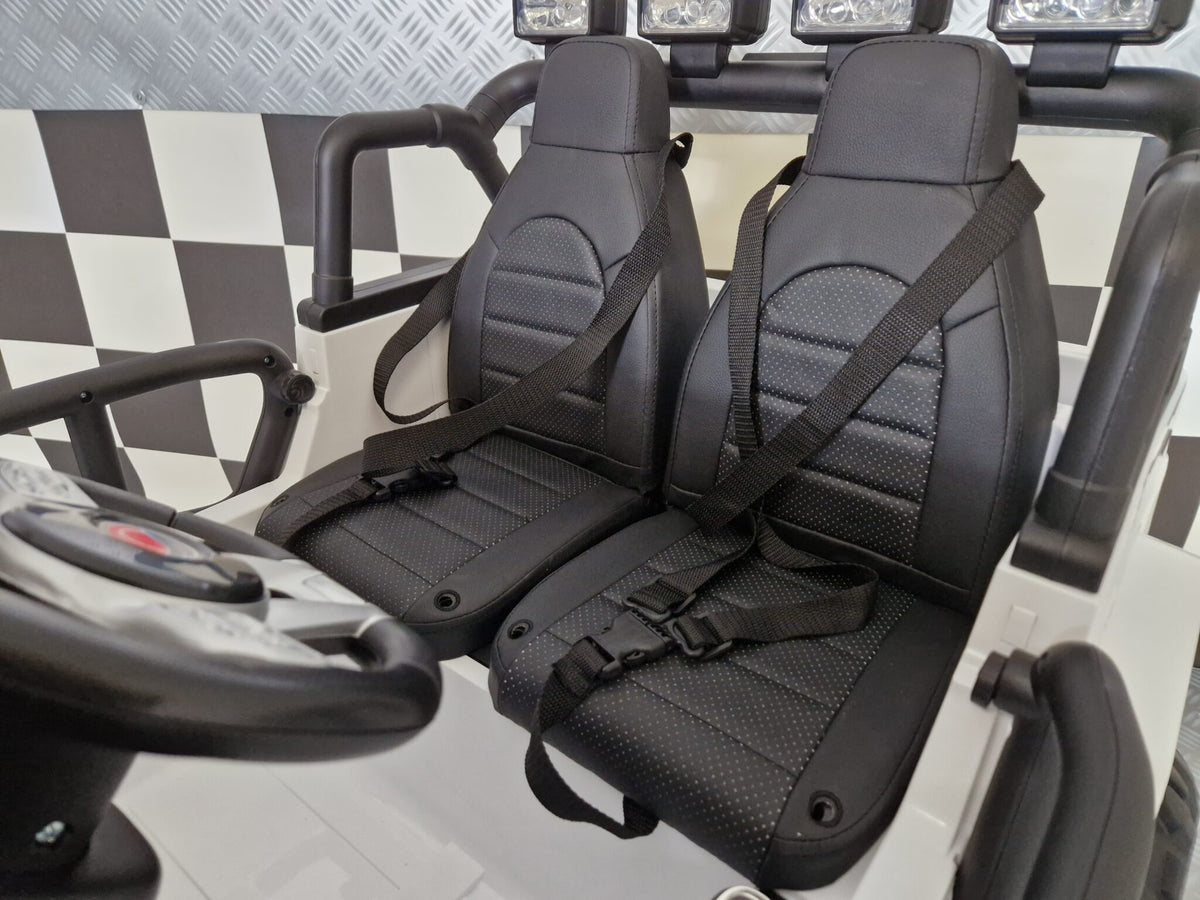 Gravity børnejeep 12V – 2 personer, hvid