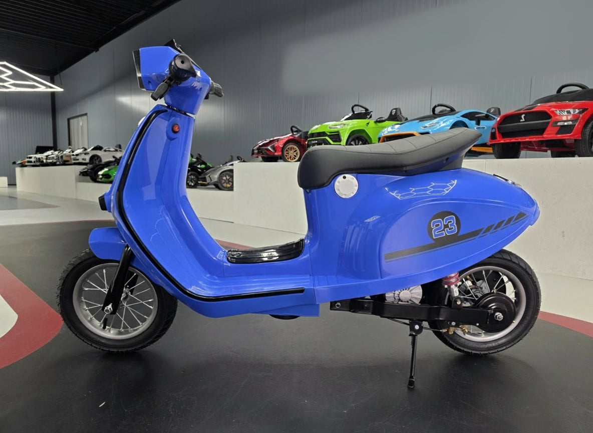 Barnscooter 24V – 1 person, blå