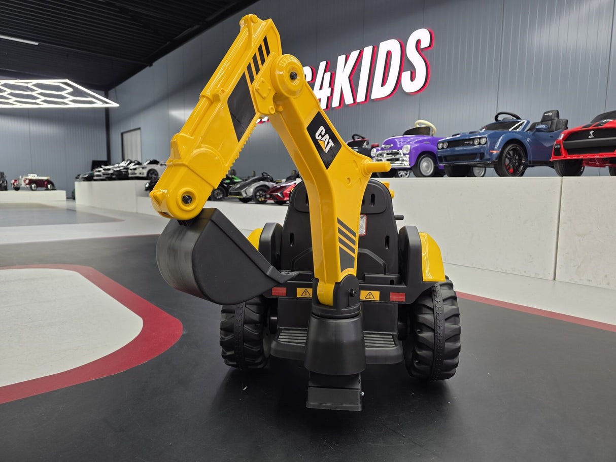 Caterpillar grävmaskin 12V barntraktor med lastare