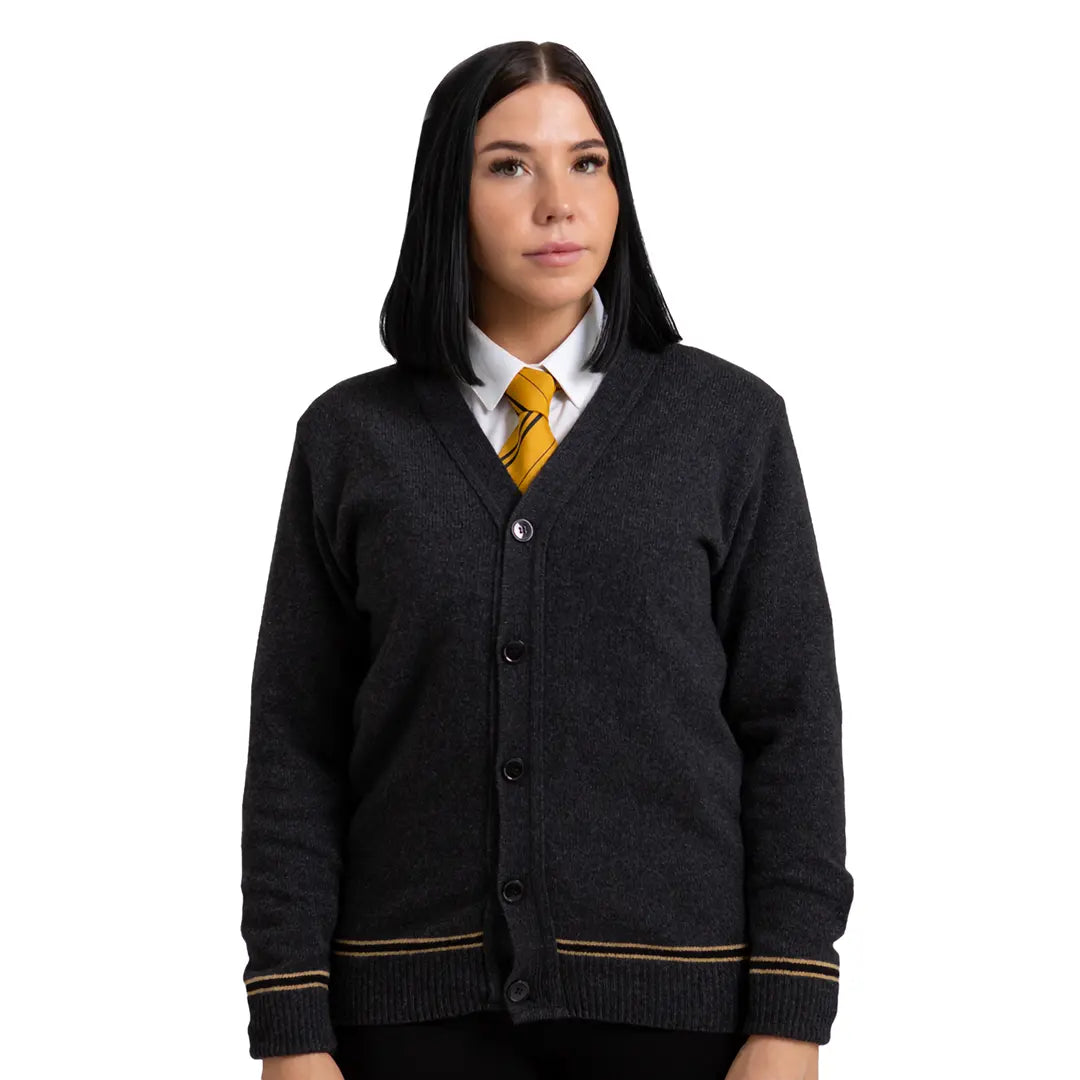 Hufflepuff V-Neck Cardigan - Harry Potter