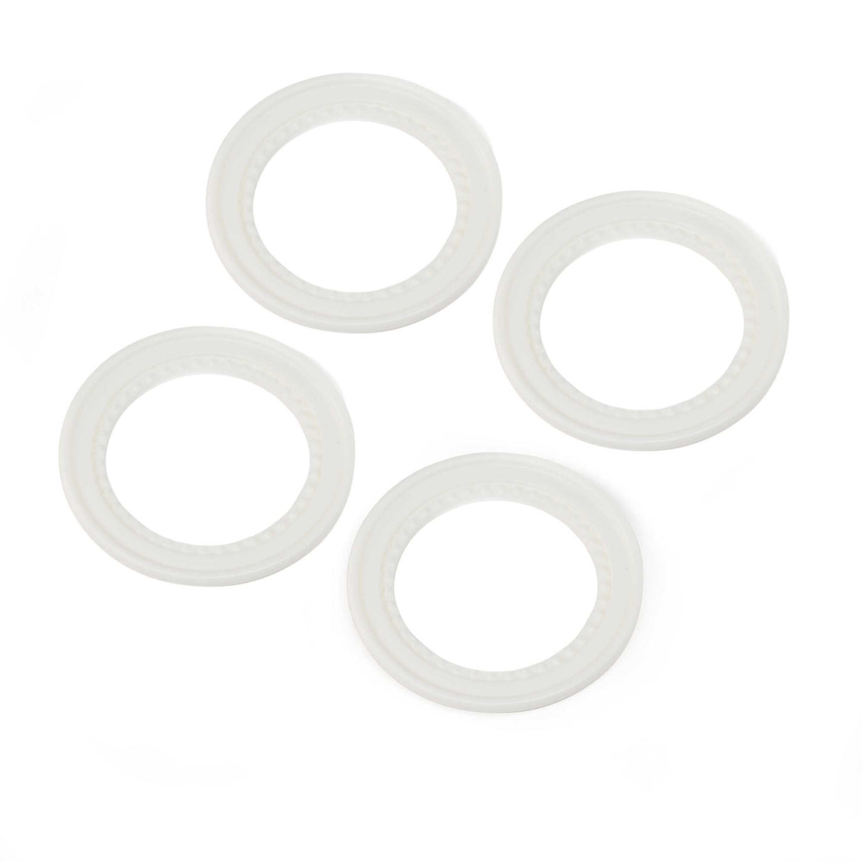 Beadlock Rings, Snap In, White (4): LMT 2.0