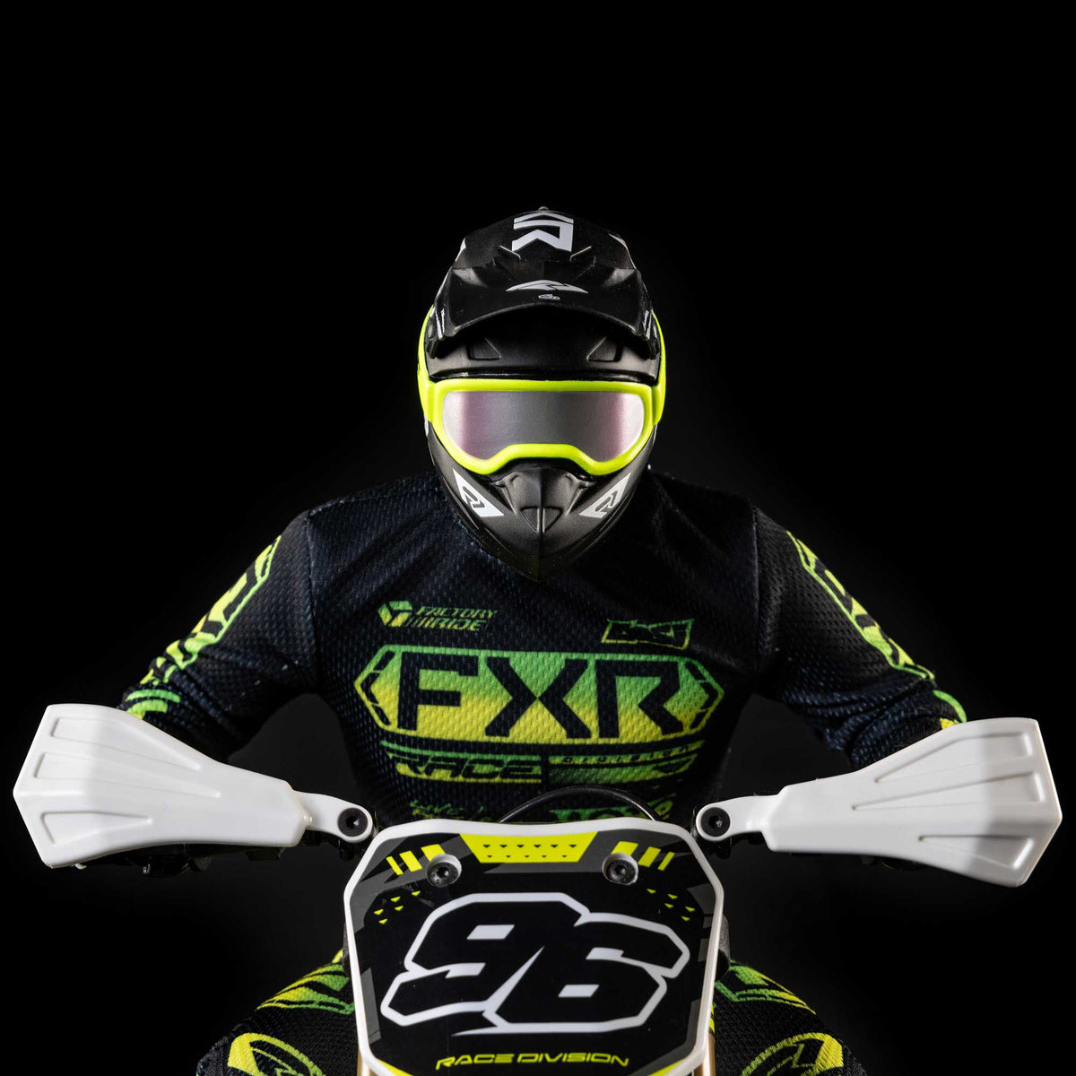 Promoto-SM 1/4 Super Moto Motorcycle, FXR, White: RTR Basic