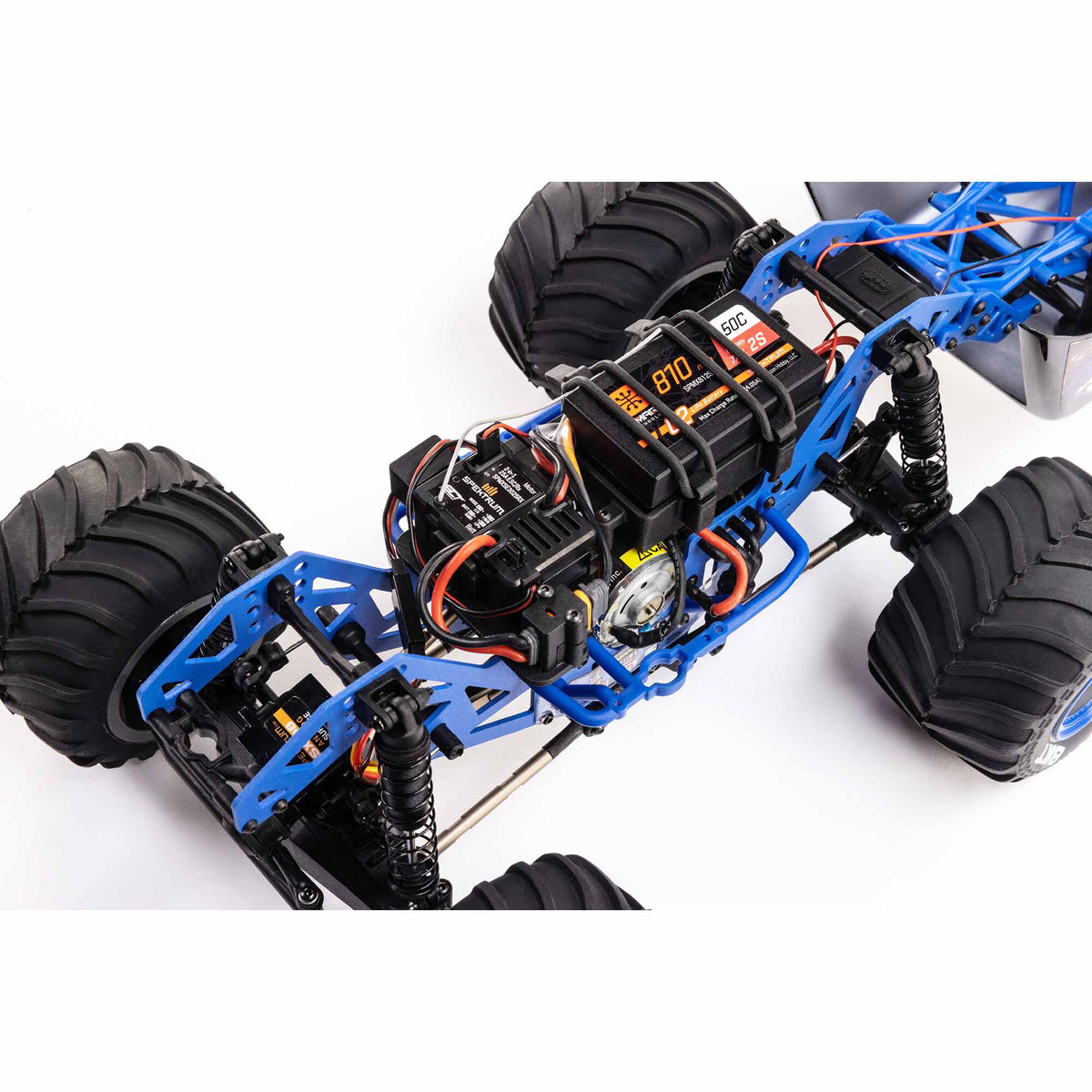 1/18 Mini LMT Son Uva Digger 2S 4X4 RTR Brushed Monster Truck (Battery & Charger Included), Blue