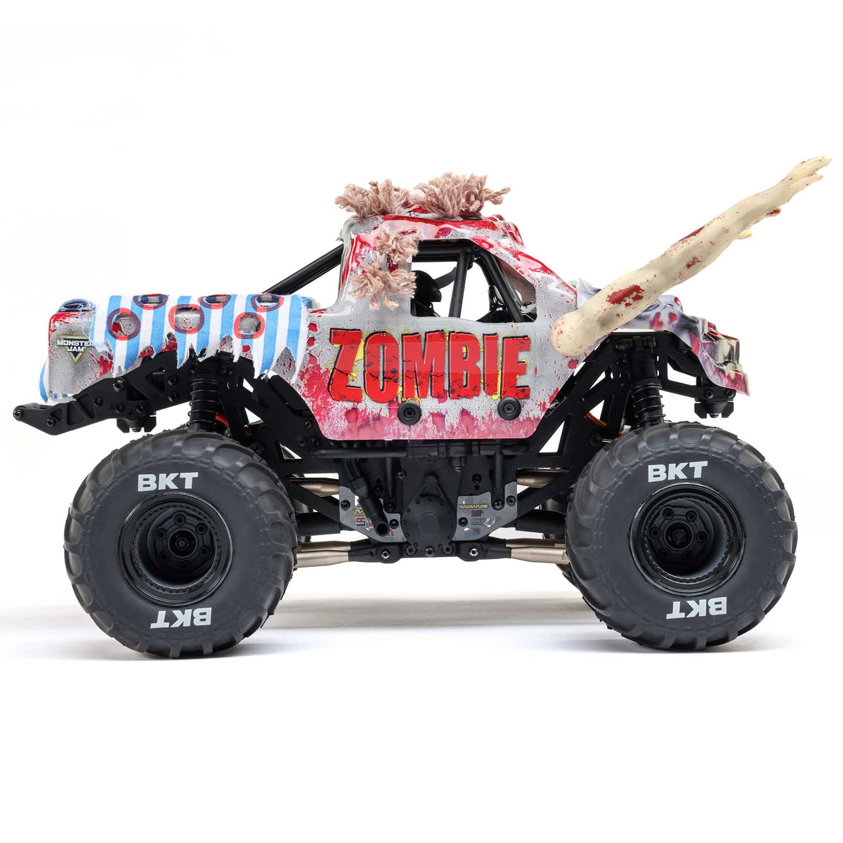 1/18 Mini LMT Zombie 2S 4X4 RTR Brushed Monster Truck (Battery & Charger Included), Red