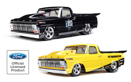 68 F100 22S Drag Car, BL RTR, Losi Gar: 1/10 2WD