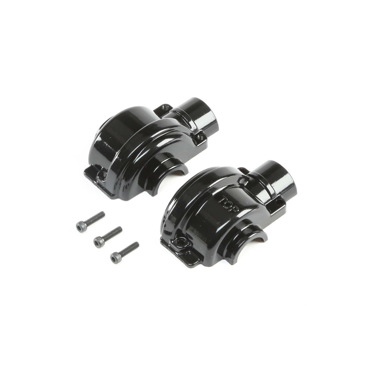 Aluminum Diff Case, Black: LST/2, 3XL-E