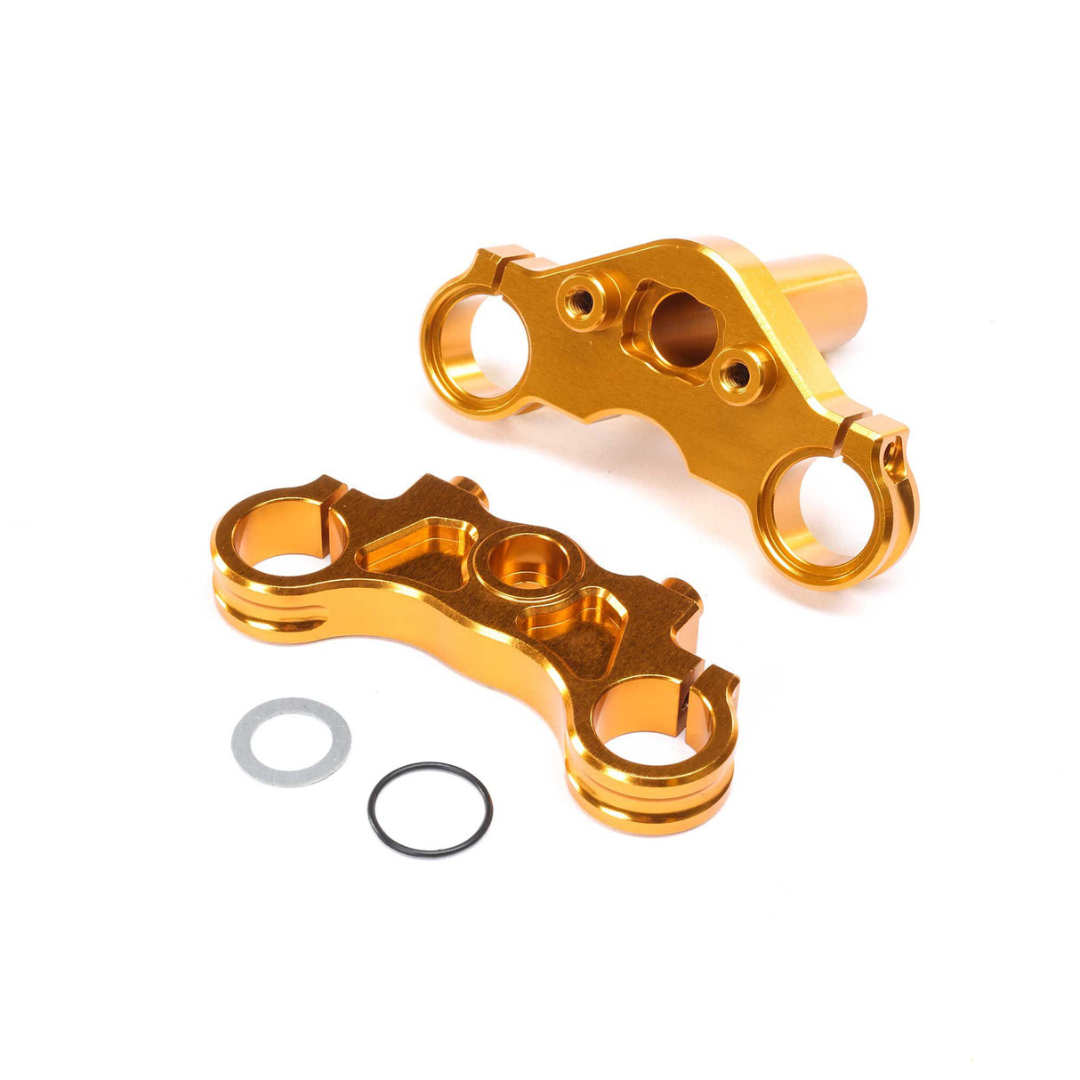 Aluminum Triple Clamp Set, Gold: PM-MX/SM