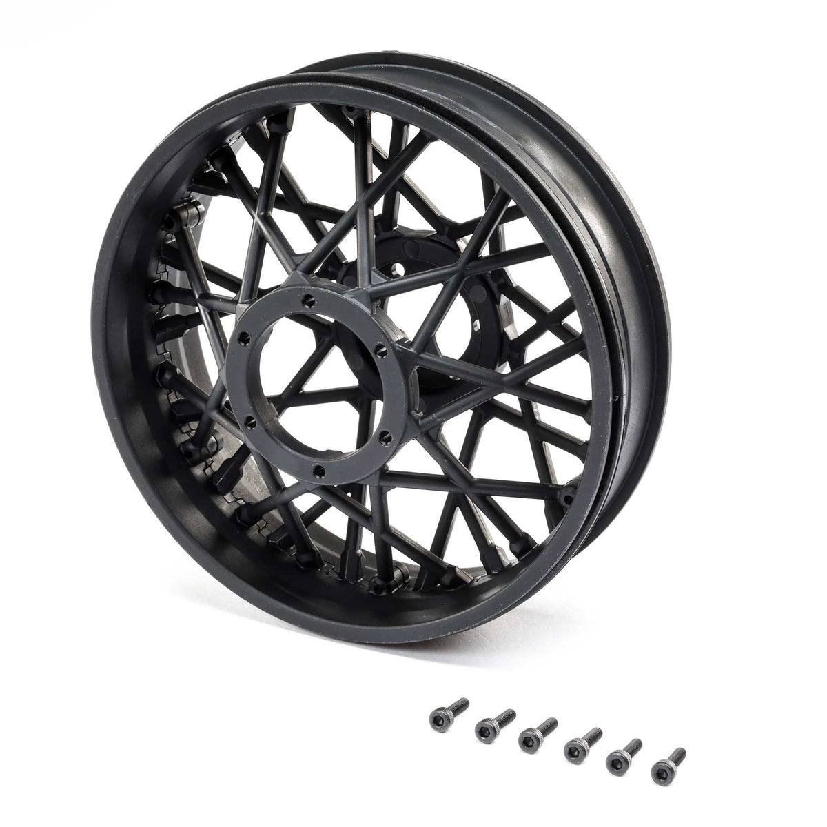 Rear Wheel Set, Black: PM-MX