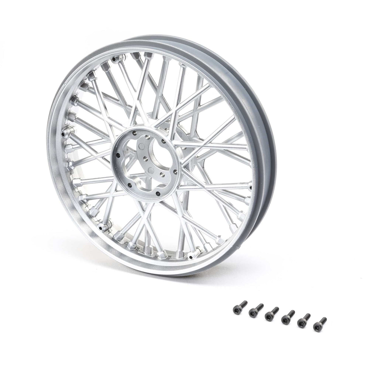 Front Wheel Set, Satin Chrome: PM-MX