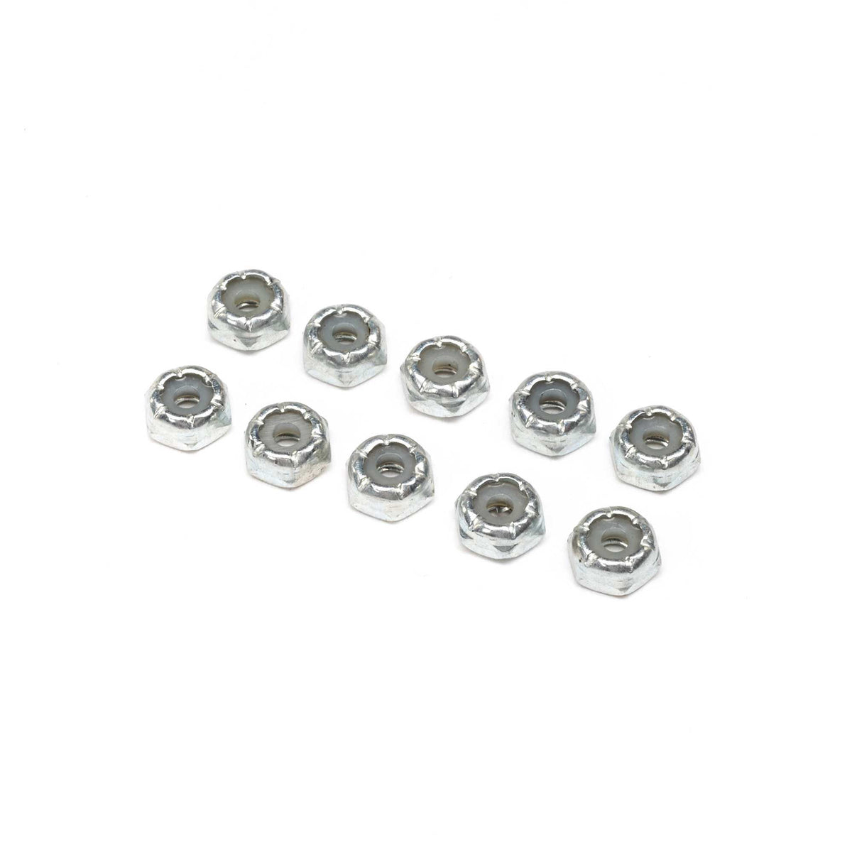 4-40 Steel Locking 1/2 Nuts (10)