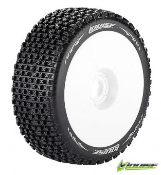 Tire & Wheel B-PIRATE 1/8 Buggy Soft White (2)*