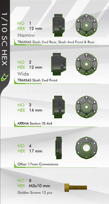 Tires & Wheels SC-GROOVE (Removable Hex 4pcs) Soft (2)