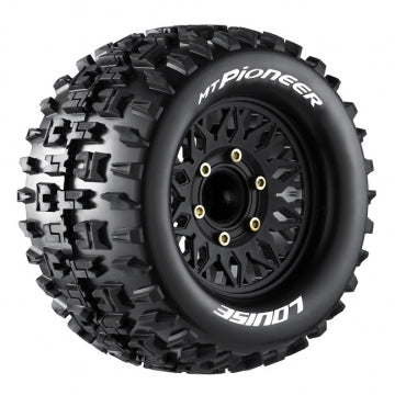 Louise RC World L-T3202SX - Tires & Wheels MT-PIONEER 1/10 Soft (Removable 12, 14 & 17mm Hex) (2)