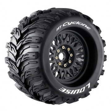 Louise RC World L-T3220X - Tires & Wheels MT-CYCLONE 3,8 Sport (Removable 17mm Hex 0 & 1/2 Offset) (2)