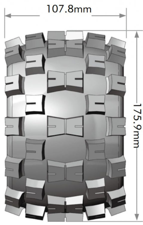 Tires & Wheels MT-CROSS 3,8" Sport (Removable 17mm Hex 0" & 1/2" Offset) (2)