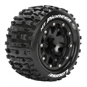Louise RC World LT3308SB - Däck & Fälg MT-PIONEER 1/10 Svart Beadlock (0) Soft MFT (2)