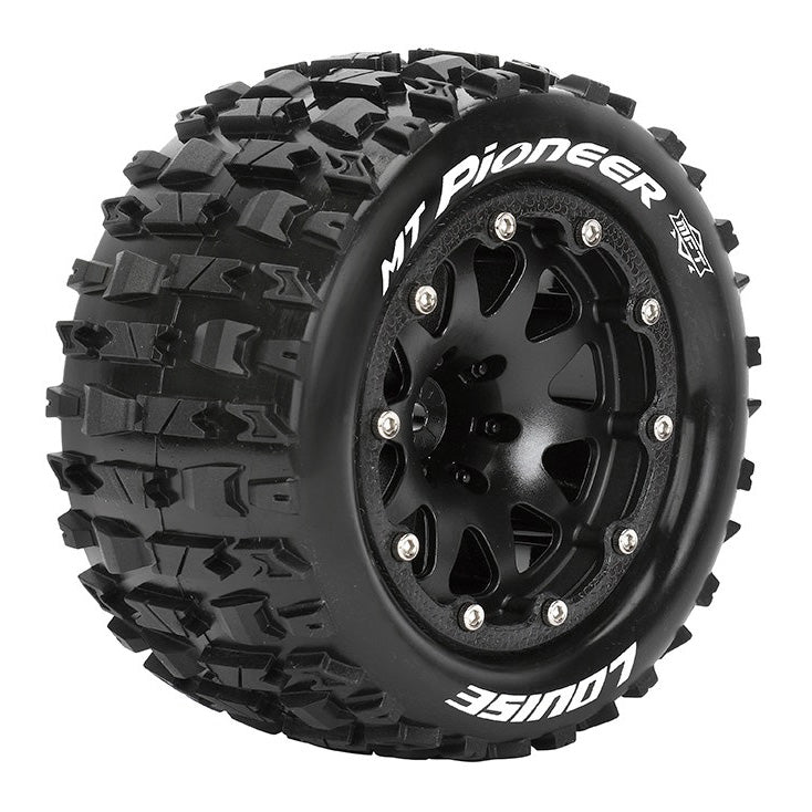 Däck & Fälg MT-PIONEER 1/10 Svart Beadlock (0) Soft MFT (2)*