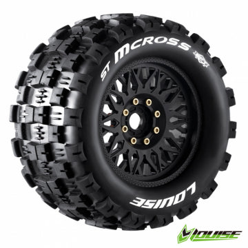 Louise RC World L-T3327X - Tires & Wheels ST-MCROSS 3,8 Sport MFT (Removable 17mm Hex 0 & 1/2 Offset) (2)