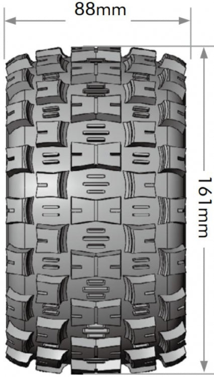 Tires & Wheels ST-MCROSS 3,8" Sport MFT (Removable 17mm Hex 0" & 1/2" Offset) (2)