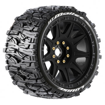 Louise RC World L-T3354SB - Tires & Wheels MT-MALLET Speed 3,8 (Removable Hex 0 & 1/2 Offset) Soft MFT (2)