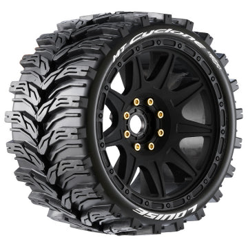 Louise RC World L-T3356SB - Tires & Wheels MT-CYCLONE Speed 3,8 (Removable Hex 0 & 1/2 Offset) Soft MFT (2)