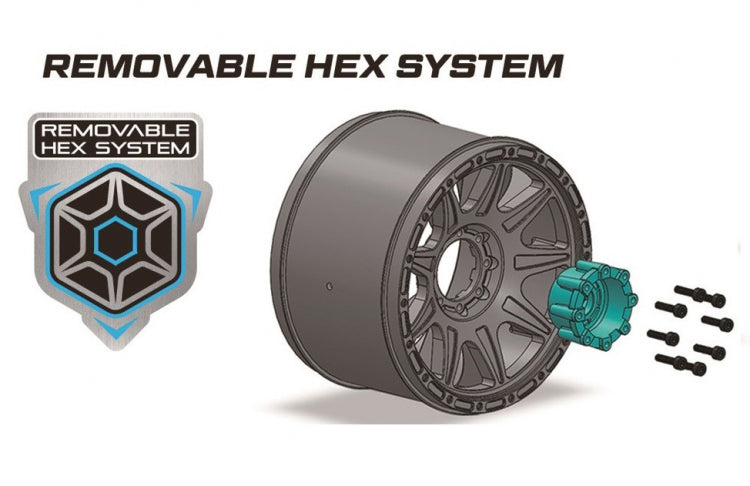 Tires & Wheels MT-CYCLONE Speed 3,8" (Removable Hex 0" & 1/2" Offset) Soft MFT (2)