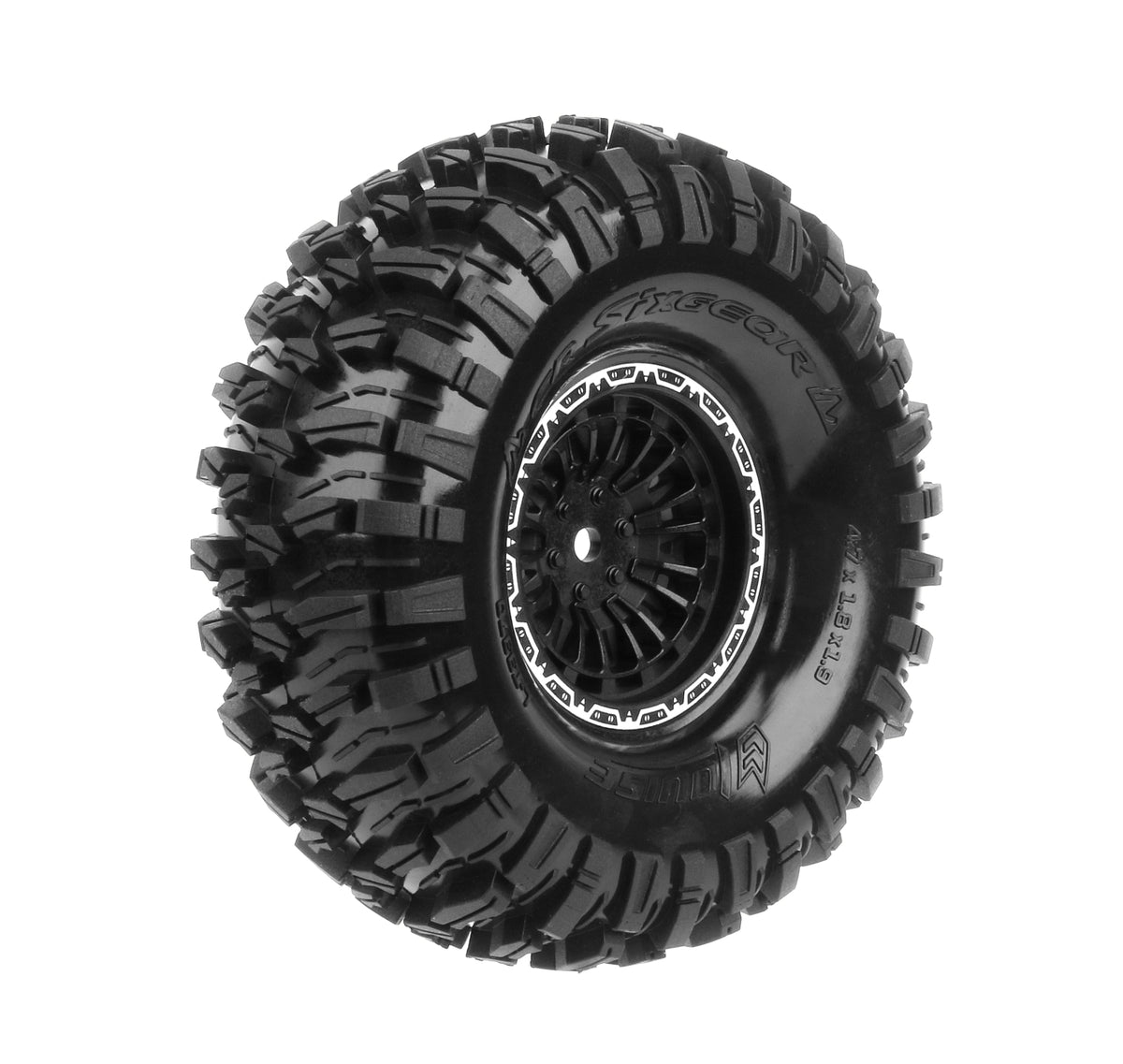 Tire & Wheel CR-SIXGEAR 1.9" Black (2)