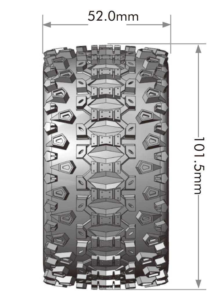 Tires & Wheels ST-UPHILL Mini Maxx/ XRT (0 & 1/2 Offset Hex) (2)