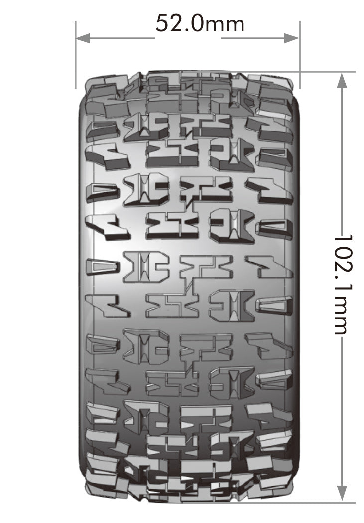 Tires & Wheels ST-PIONEER Mini Maxx/ XRT (0 & 1/2 Offset Hex) (2)