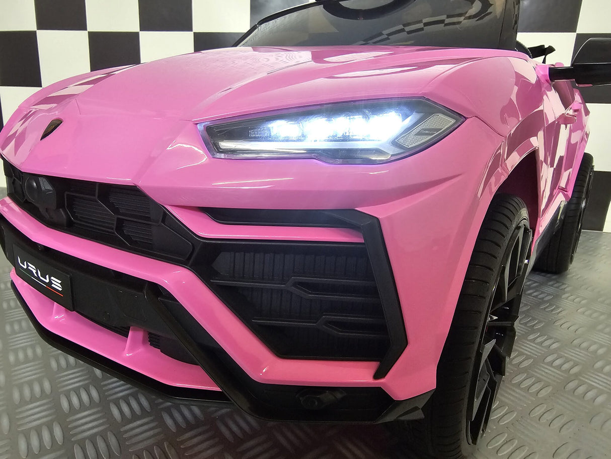 Lamborghini Urus 12V elbil för barn – 1 person, rosa