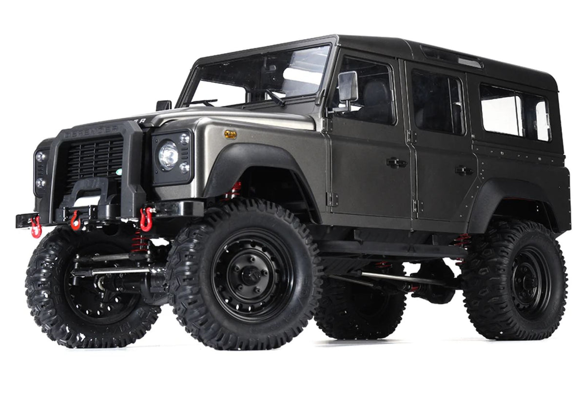 Land Rover Defender D110 4WD - 5-dörrars mycket detaljerad 1:8 crawler