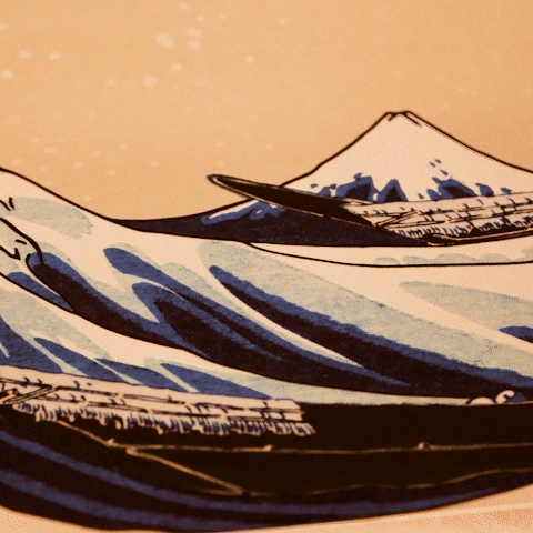Set of 4 placemats - The Great Wave of Kanagawa