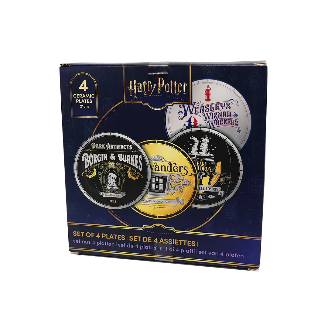 Set of 4 plates Harry Potter - Diagon Alley