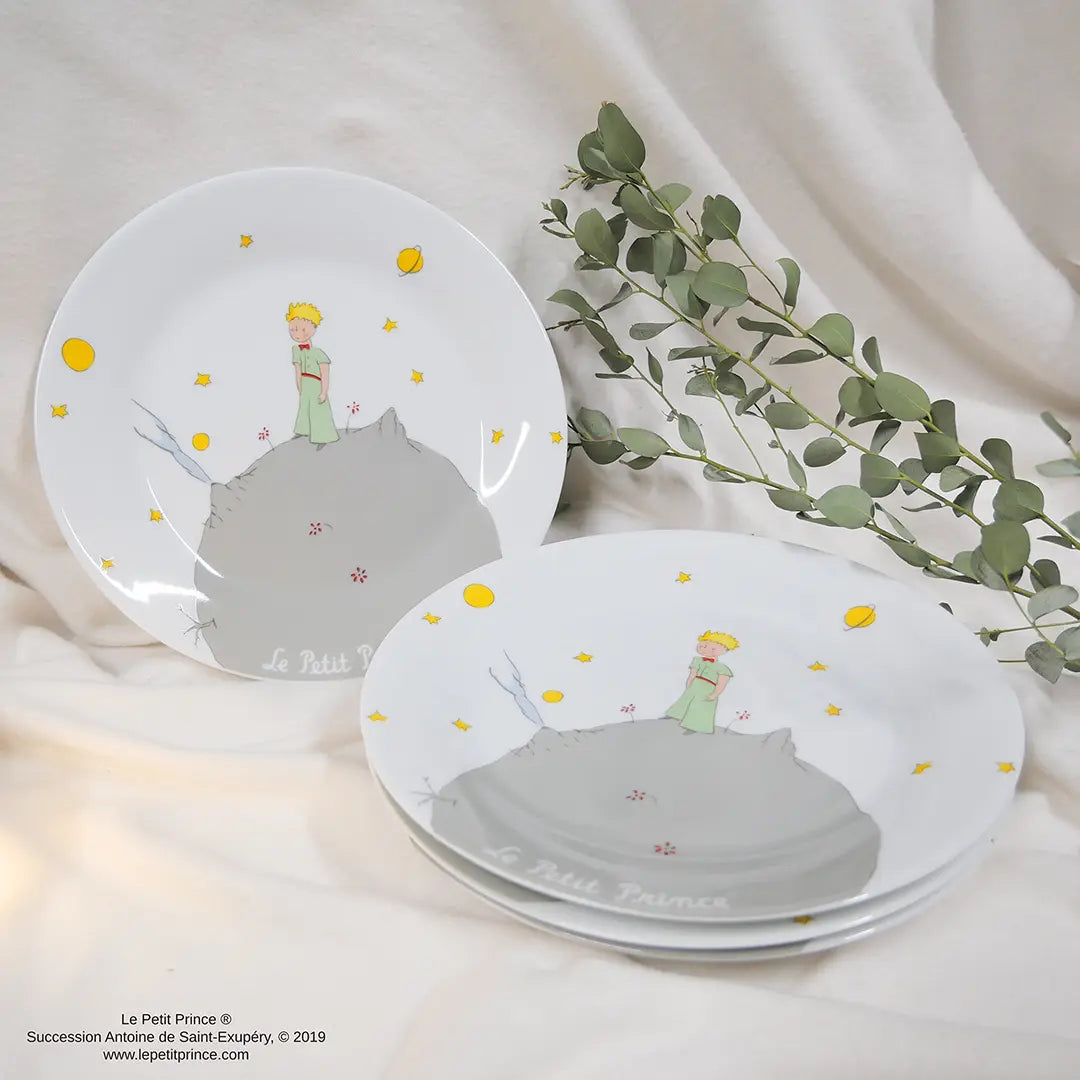 Set of 4 Plates Stargazing - The Little Prince