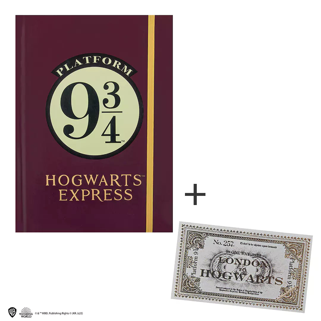 Hard cover notebook and bookmark - Hogwarts Express