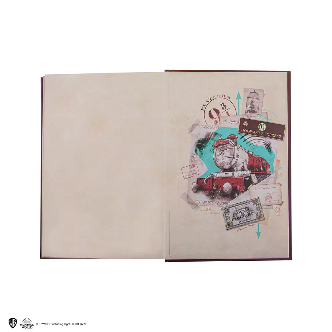 Hard cover notebook and bookmark - Hogwarts Express