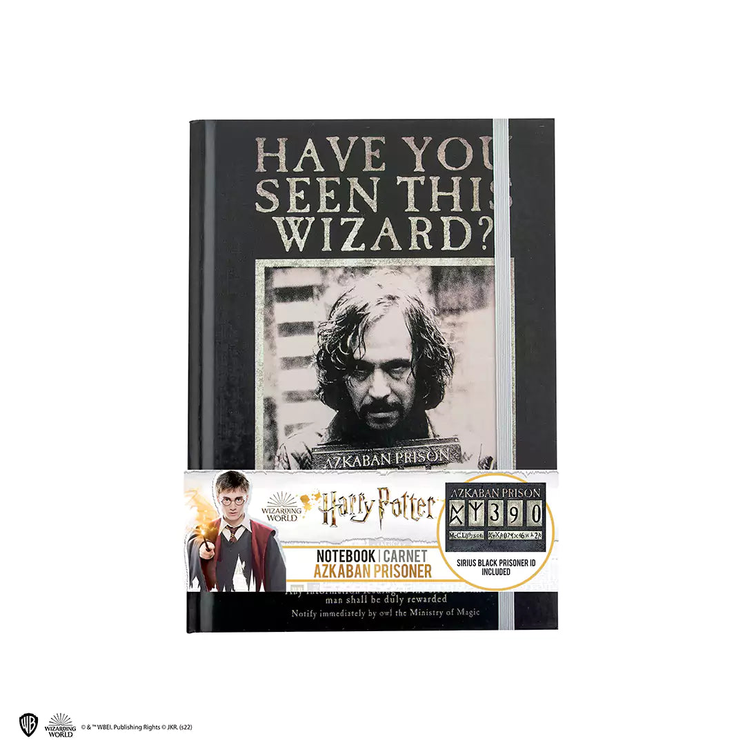 Hard cover notebook and bookmark - Sirius Azkaban