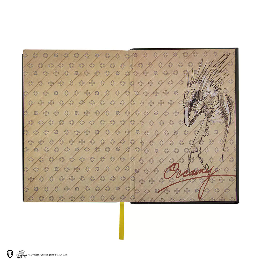 Hard cover notebook and bookmark - Newt Scamander
