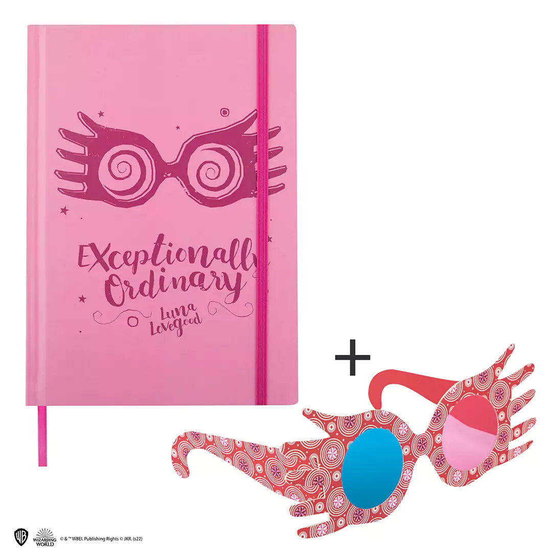 Hard cover notebook and bookmark - Luna Lovegood