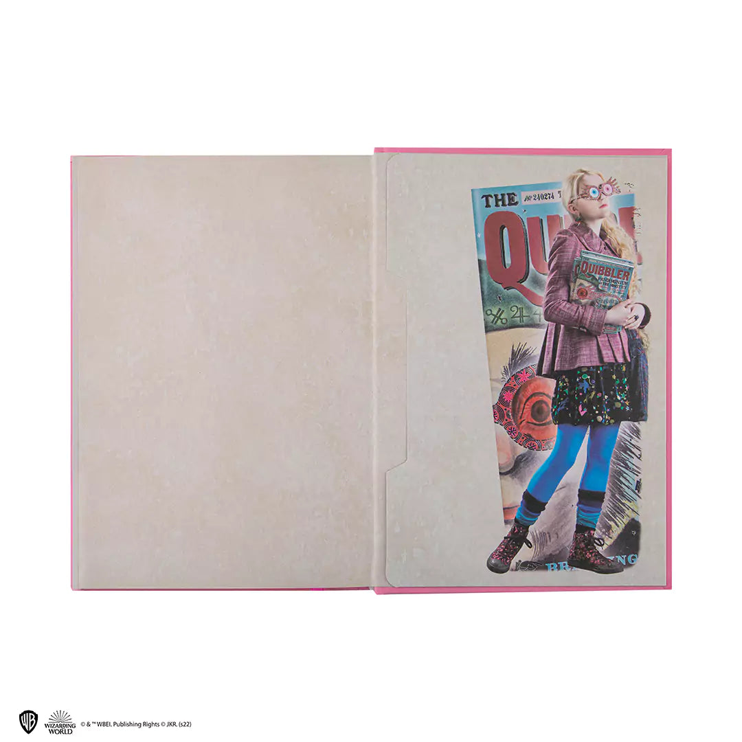 Hard cover notebook and bookmark - Luna Lovegood