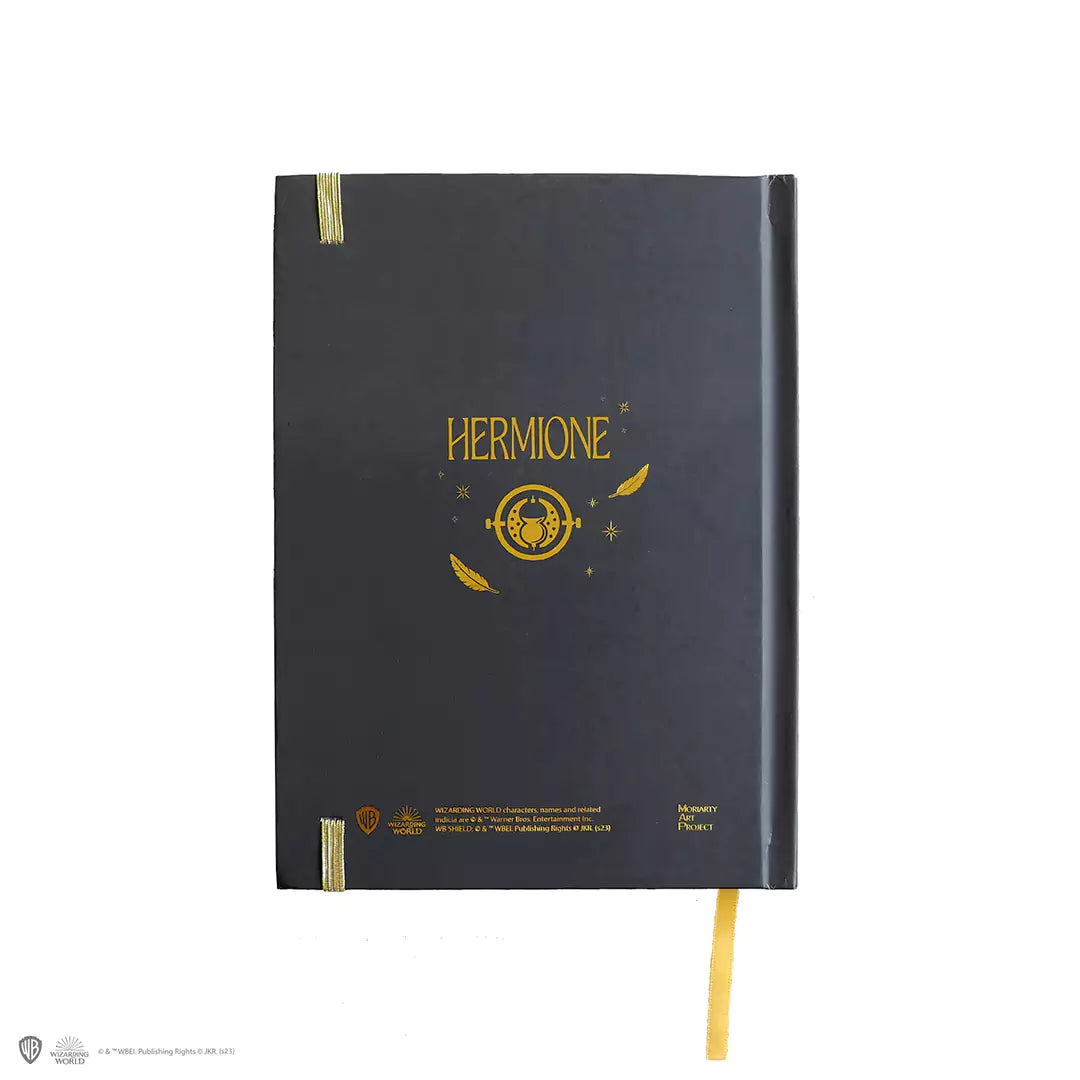 Hard cover notebook and bookmark - Hermione and spells
