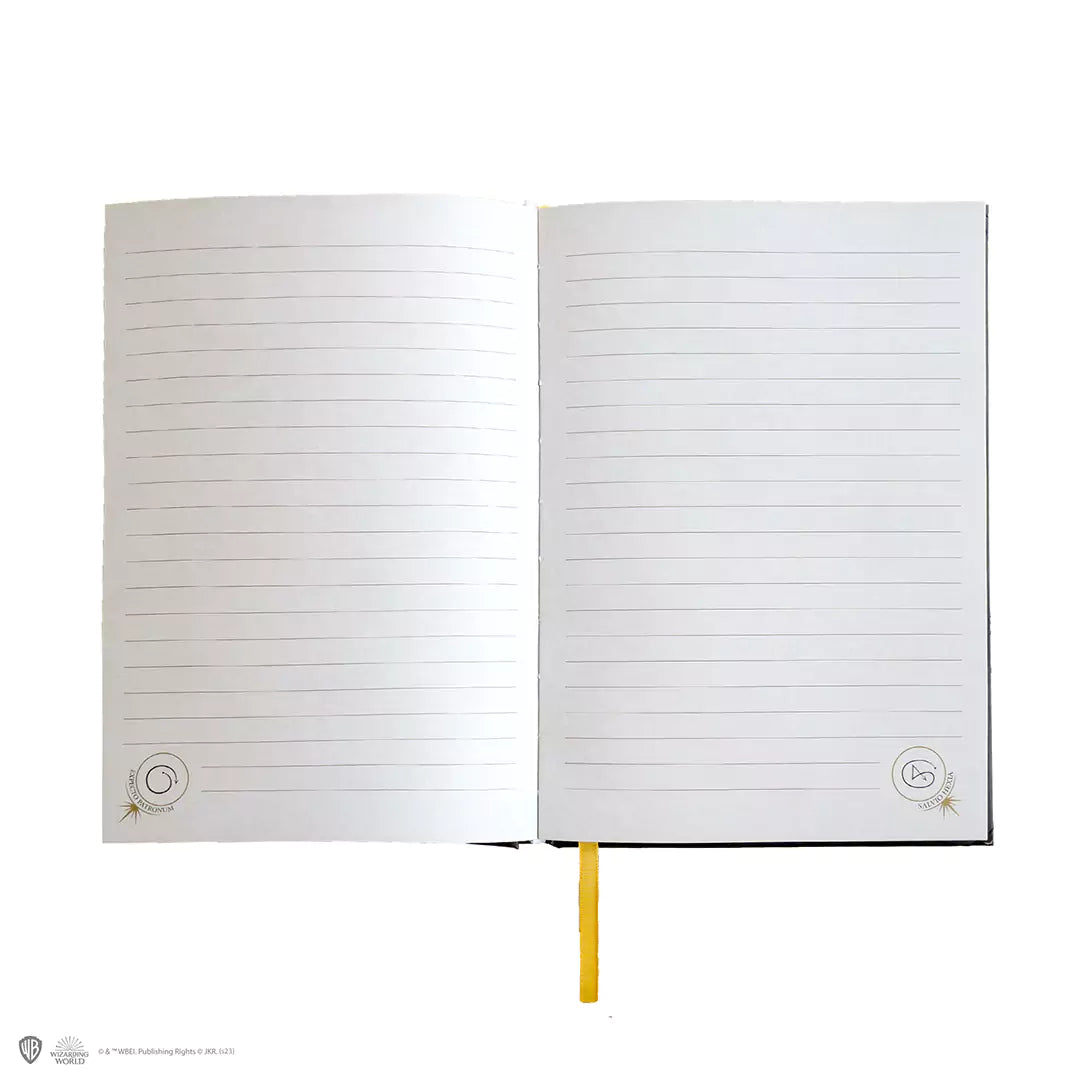 Hard cover notebook and bookmark - Hermione and spells