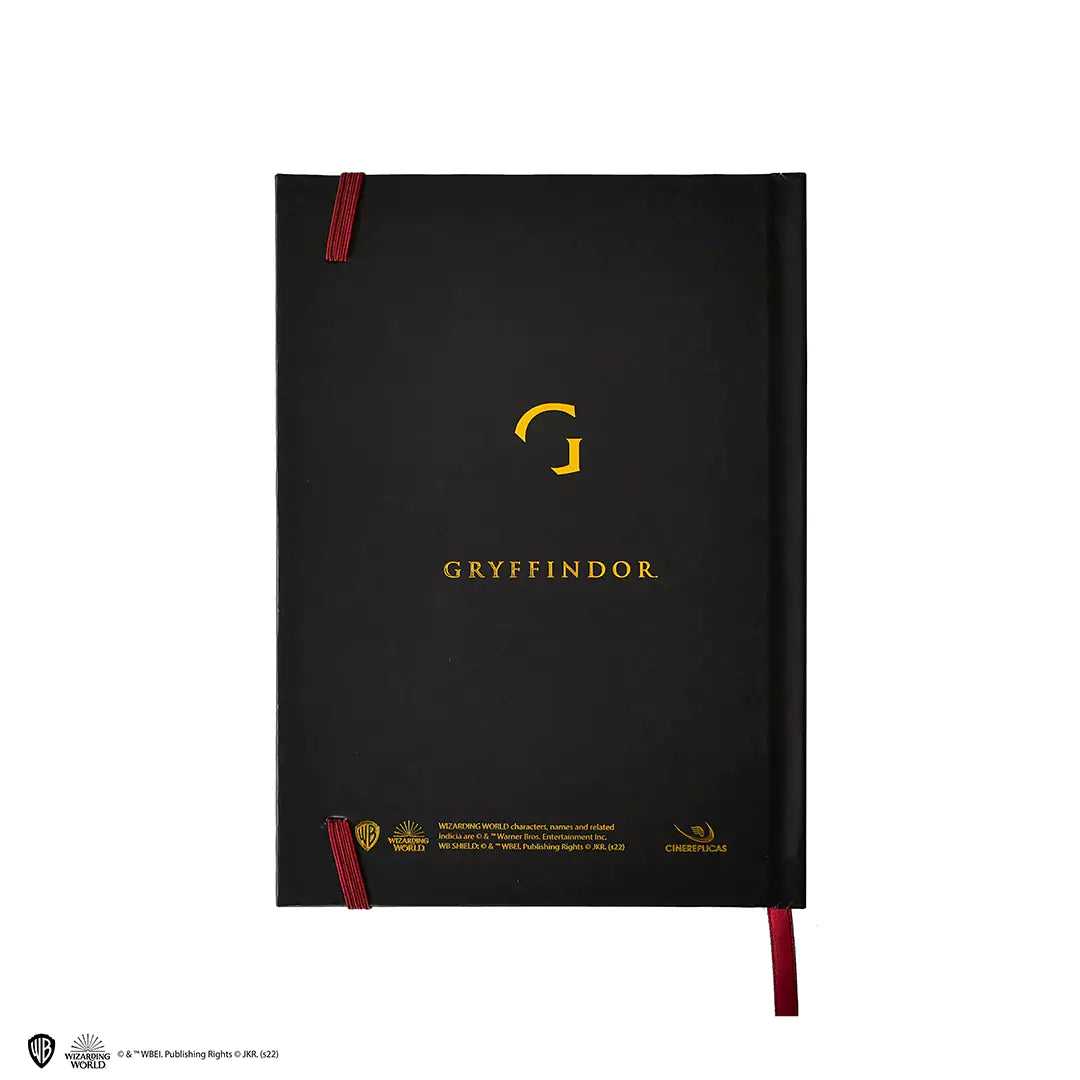 Hard cover notebook and bookmark - Gryffindor crest