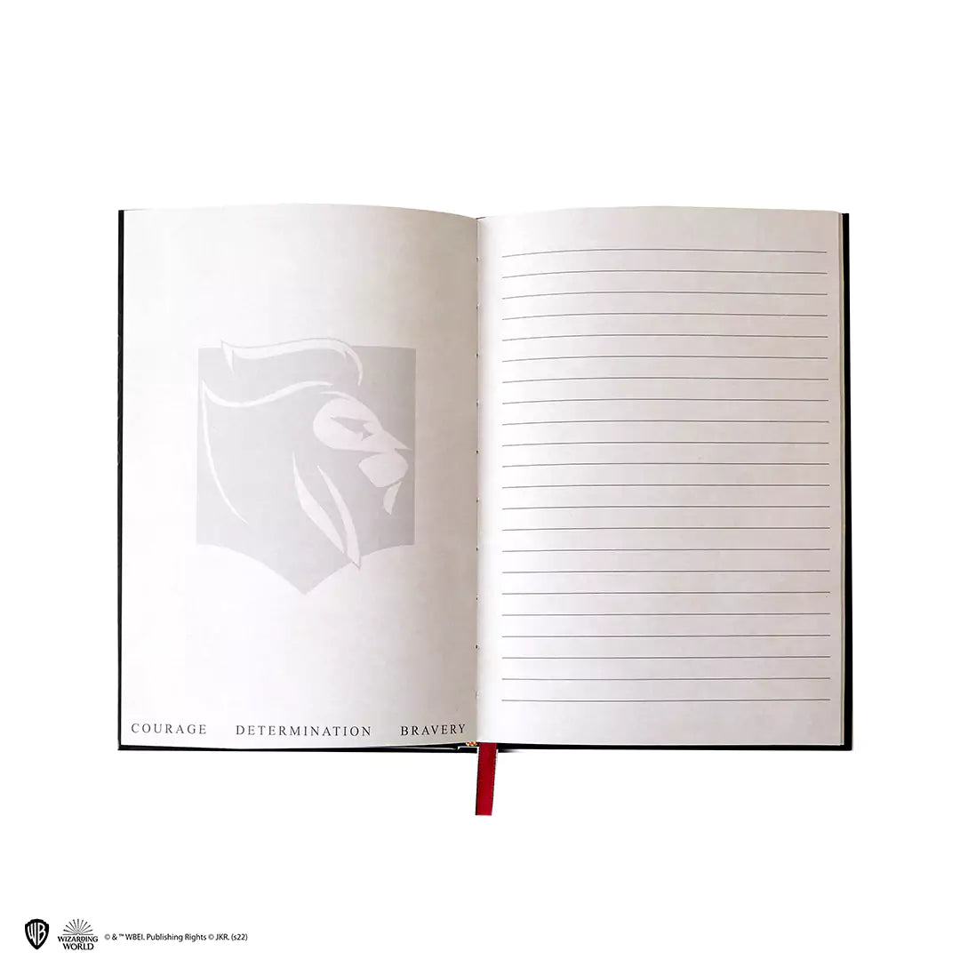 Hard cover notebook and bookmark - Gryffindor crest