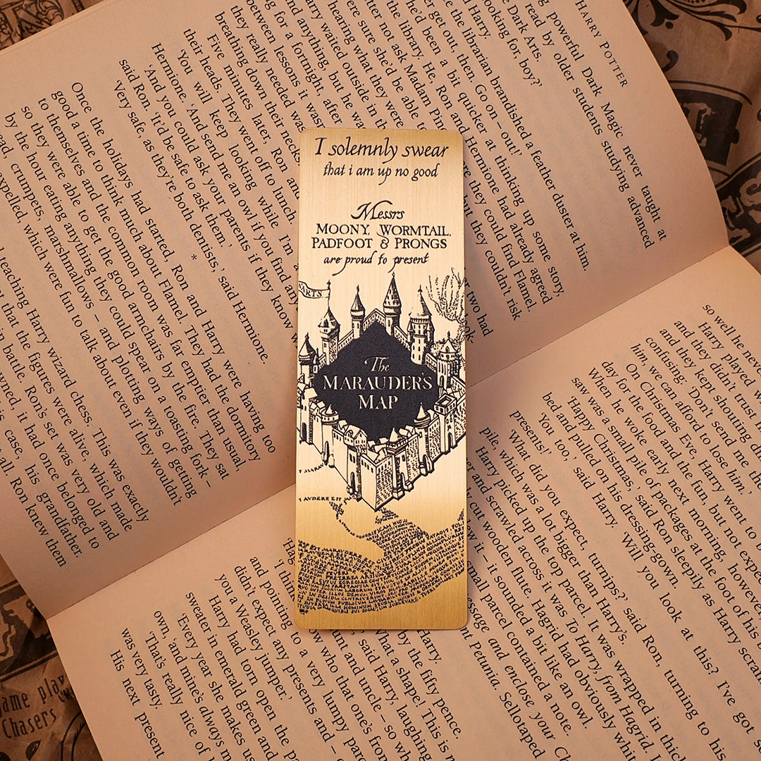 Metal bookmark - The Marauder’s Map - Harry Potter