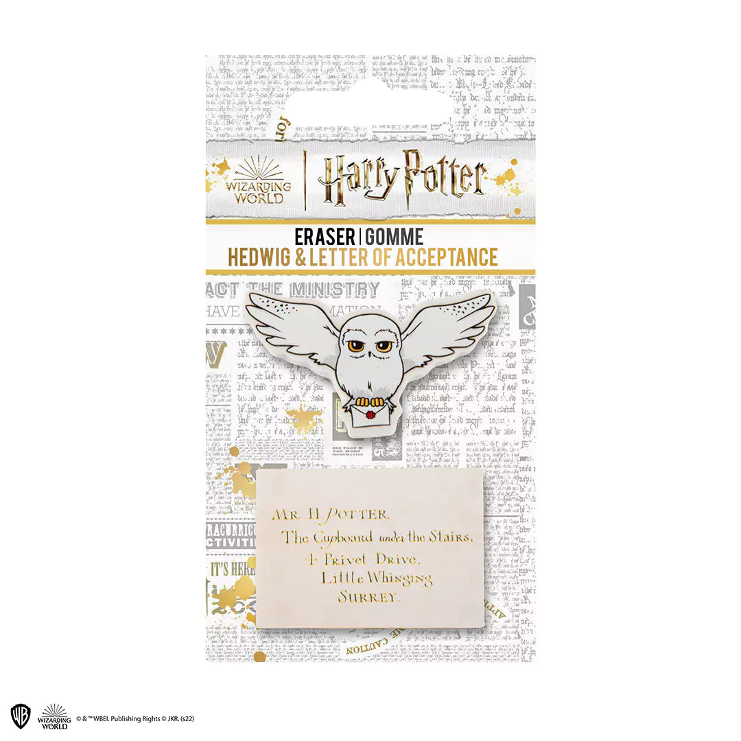 Set of 2 erasers - Hedwig and letter - Harry Potter