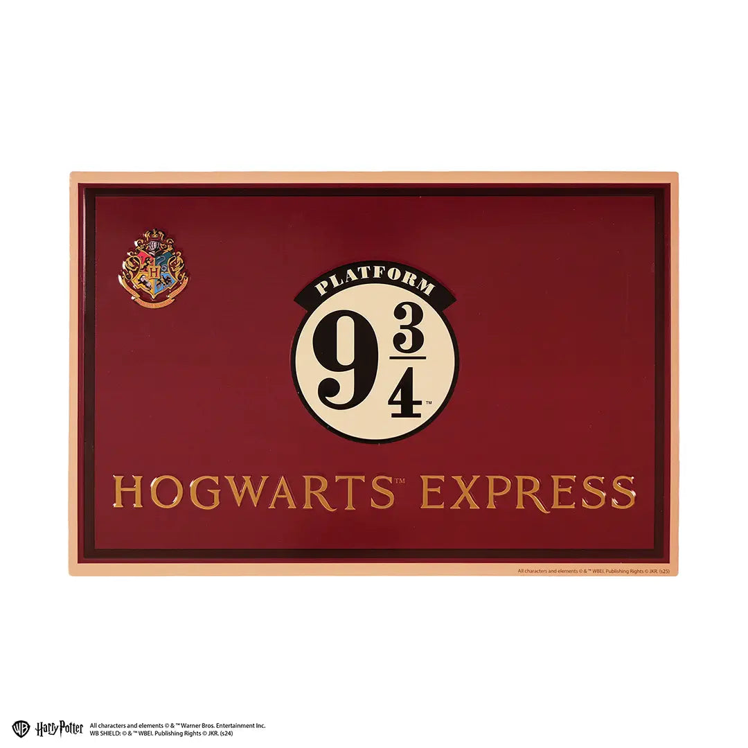 Aluminum plate Platform 9 ¾ - Harry Potter