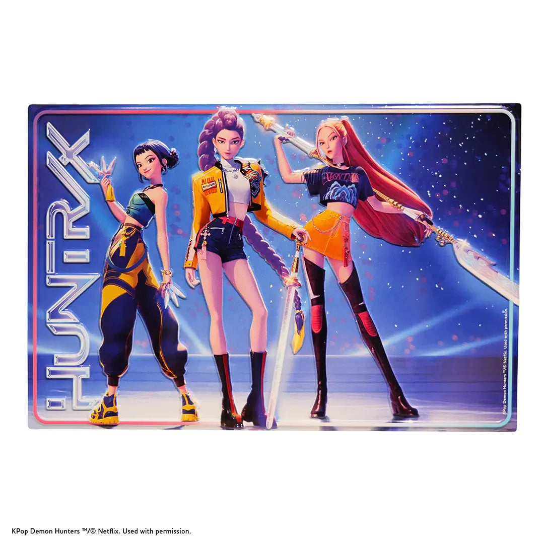 Embossed aluminum poster - Huntr/x Group - KPop Demon Hunters