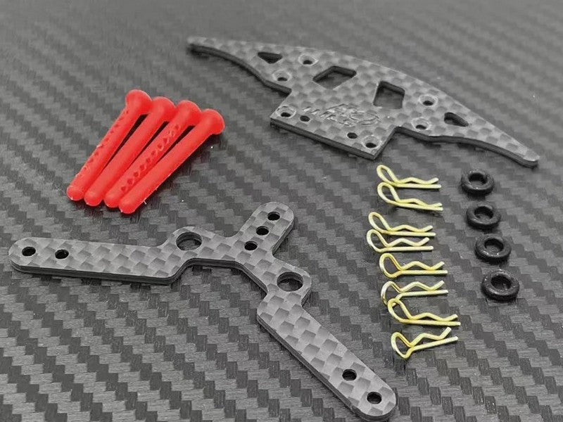 MC3WLS LBMK-2 - Lexan Body Mounting Kit For Kyosho™ MR-03 (Red)
